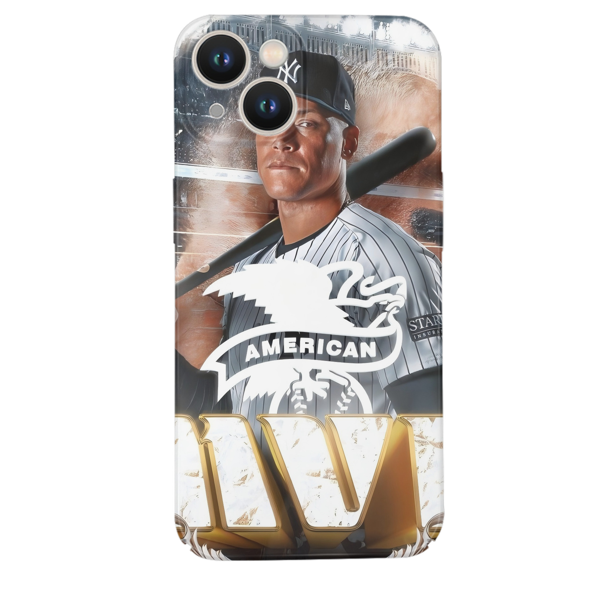 Aaron Judge MVP IPhone 14 Series Full-Cover Hard Case – Shockproof With Raised Camera Protection – Precise Cutouts, Wireless Charging Compatible – Durable, Anti-Yellowing, Easy To Clean